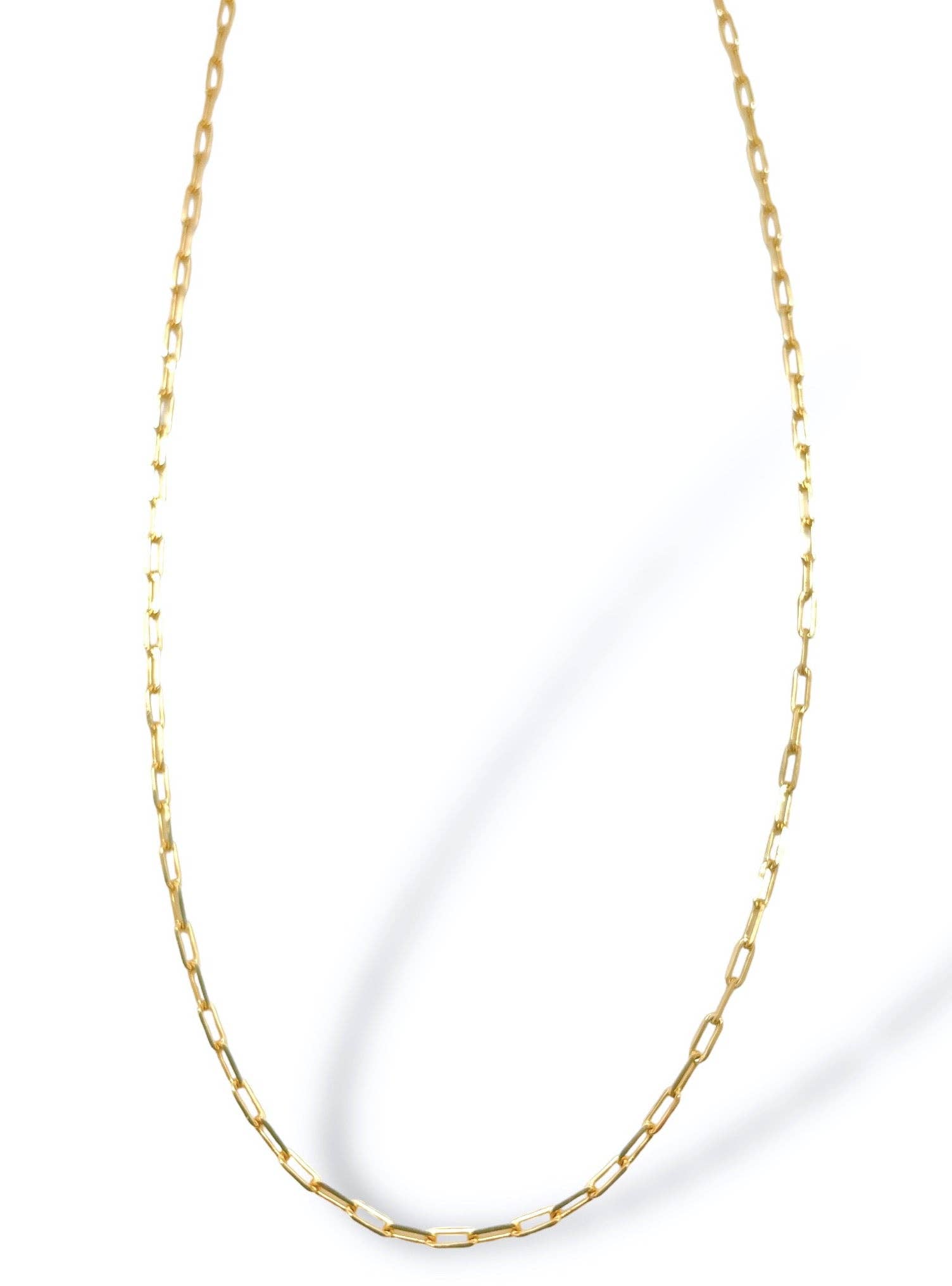 Shiver + Duke - Wholesale Link & Chain Necklace - Dainty Paperclip Chain