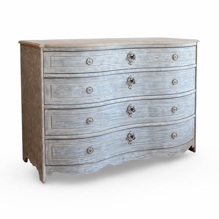 Commode Lori à quatre tiroirs en bleu français pour la vente par GJ Styles