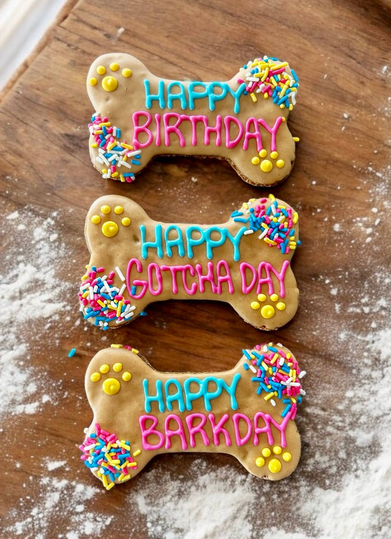 YumYum4DOGS - Wholesale Pet Treats - Dog - 6 inch PB Fiesta Happy Birthday Bone Dog Treats2