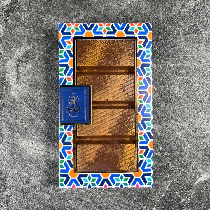 Aladdin - Wholesale Chocolate Bar - Handmade Dubai Chocolate Tablet - Belgian Chocolate with Pistachio & Roasted Kadayif