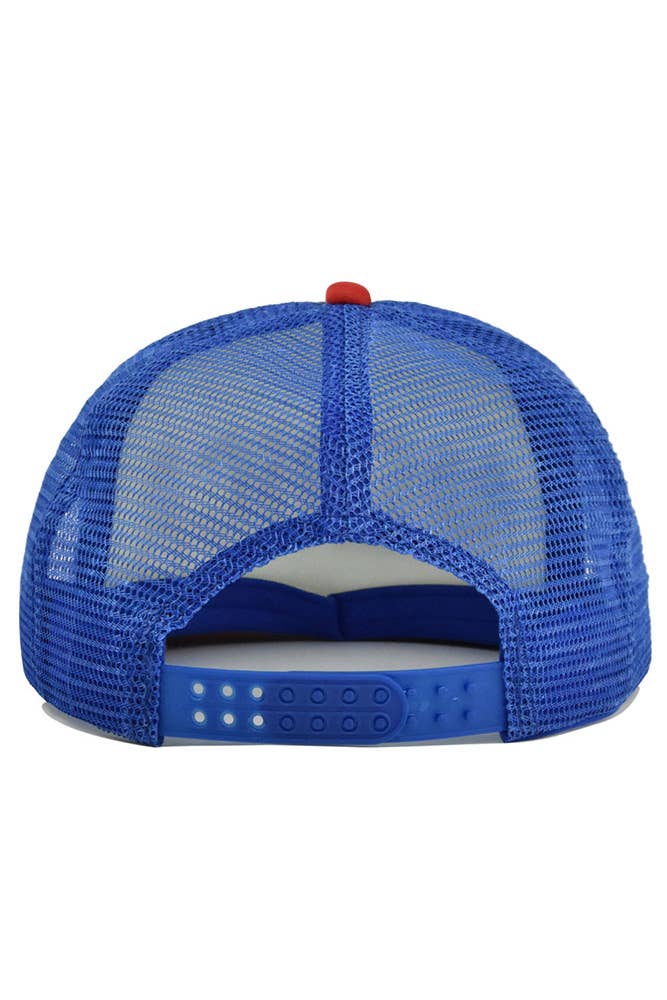 Multi American Print Farbblock-Baseballmütze MOQ 3 Stück DX038 für den Großhandel auf Faire2