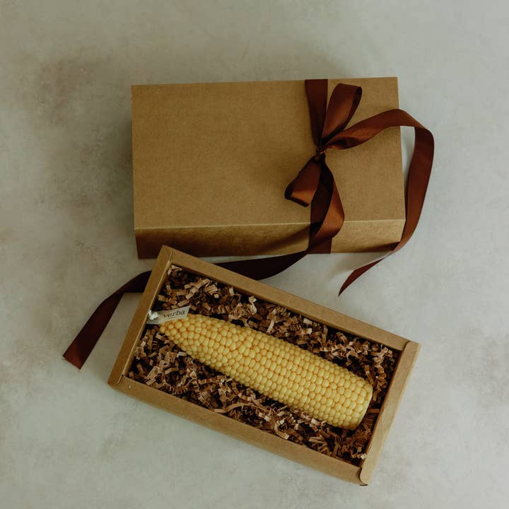 Verba Candle Co - Wholesale Pillar Candle - Corn cob pillar candle, fall decor, Thanksgiving, Halloween 3