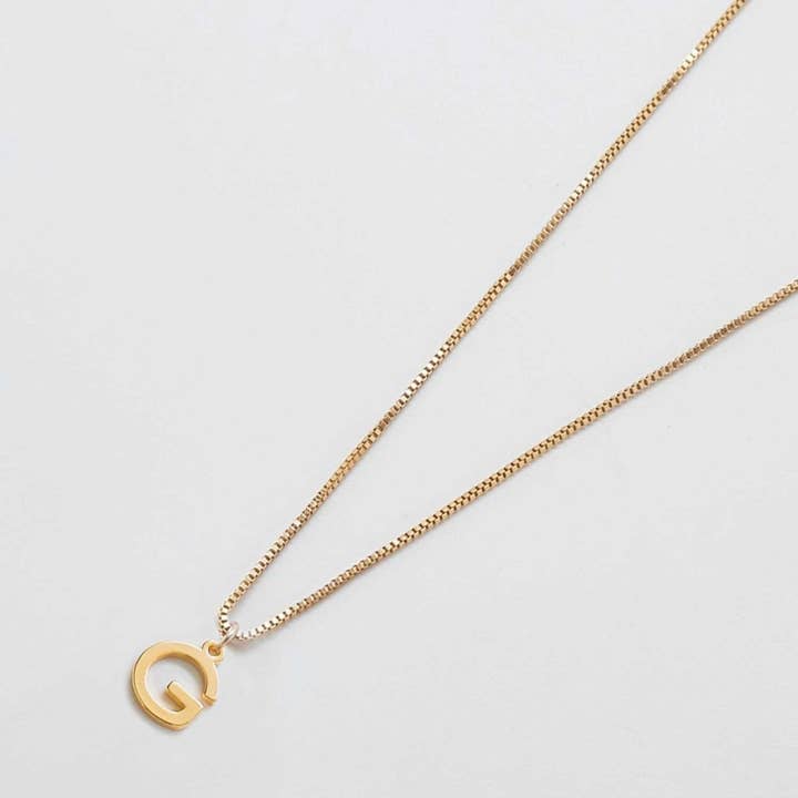 Admiral Row Jewelry - Wholesale Pendant/Charm Necklace - 14k Gold Filled Dainty Initial Charm Necklace - Gift Jewelry7