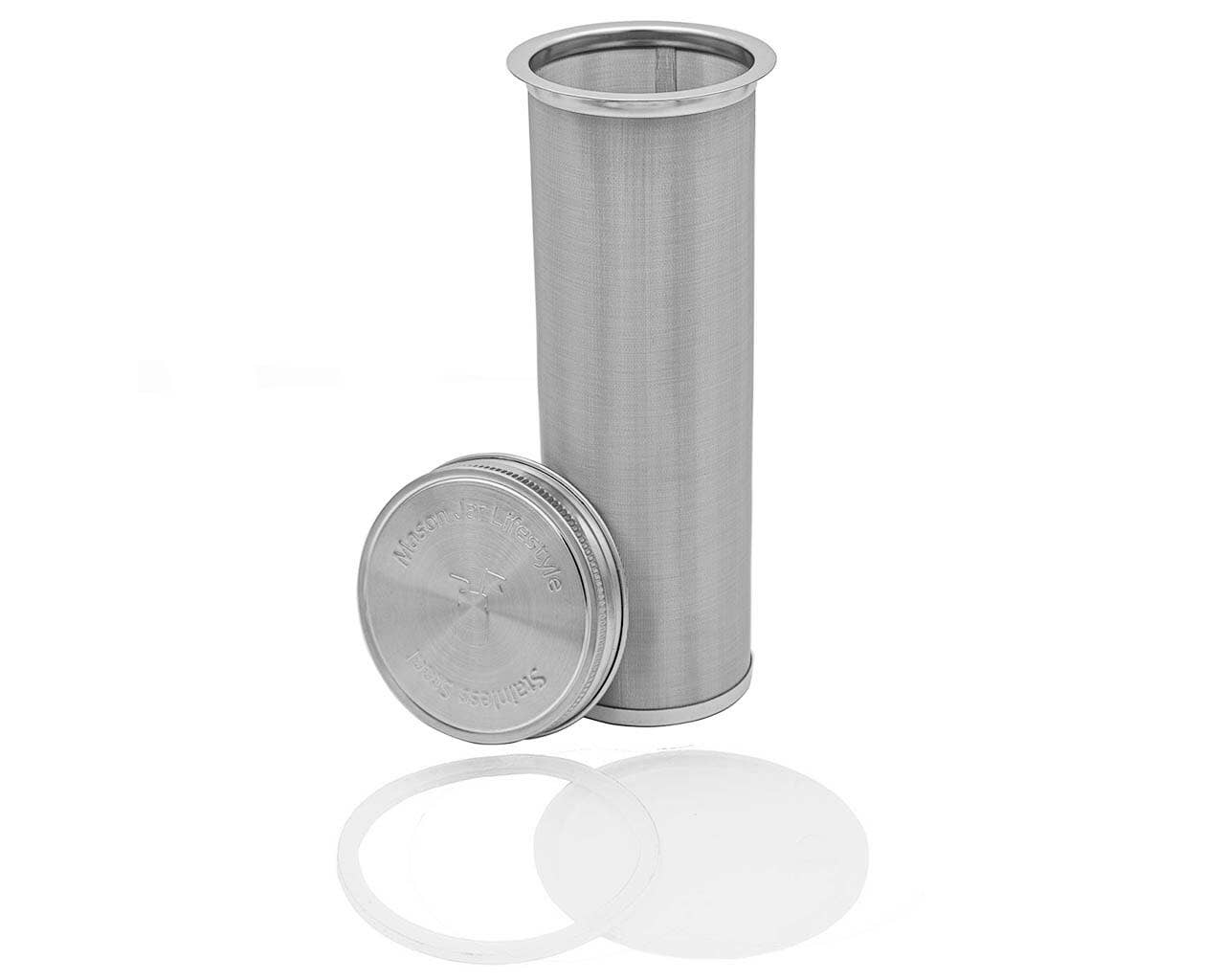 Mason Jar Lifestyle - Wholesale Tea Strainer/Infuser - Cold Brew Coffee and Tea Maker Stainless Steel Filter Kit14