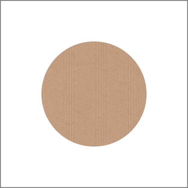 Étiquette de signalisation - Kraft mat - Ronde 25 mm - rouleau de 1000 pièces pour la vente par Mini Art Products