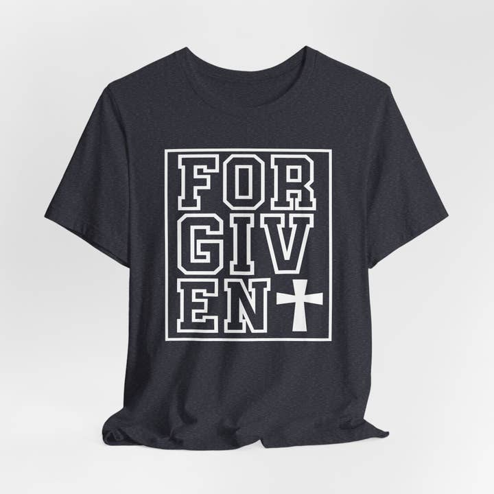 Optime Plus LLC - Wholesale Screen Printed T-Shirt - Unisex - Forgiven | Salvation & Grace Tee11