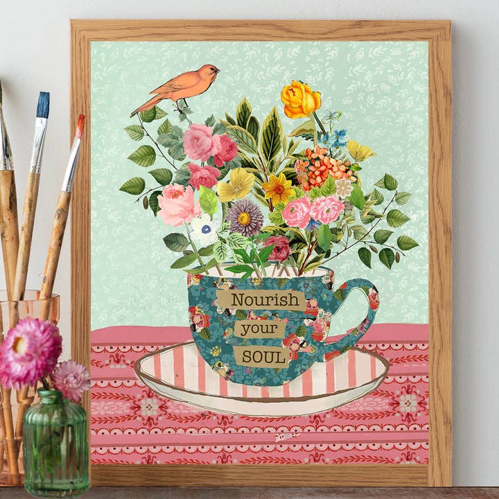 Nourish Your Soul - Print for wholesale by Kelly Rae Roberts