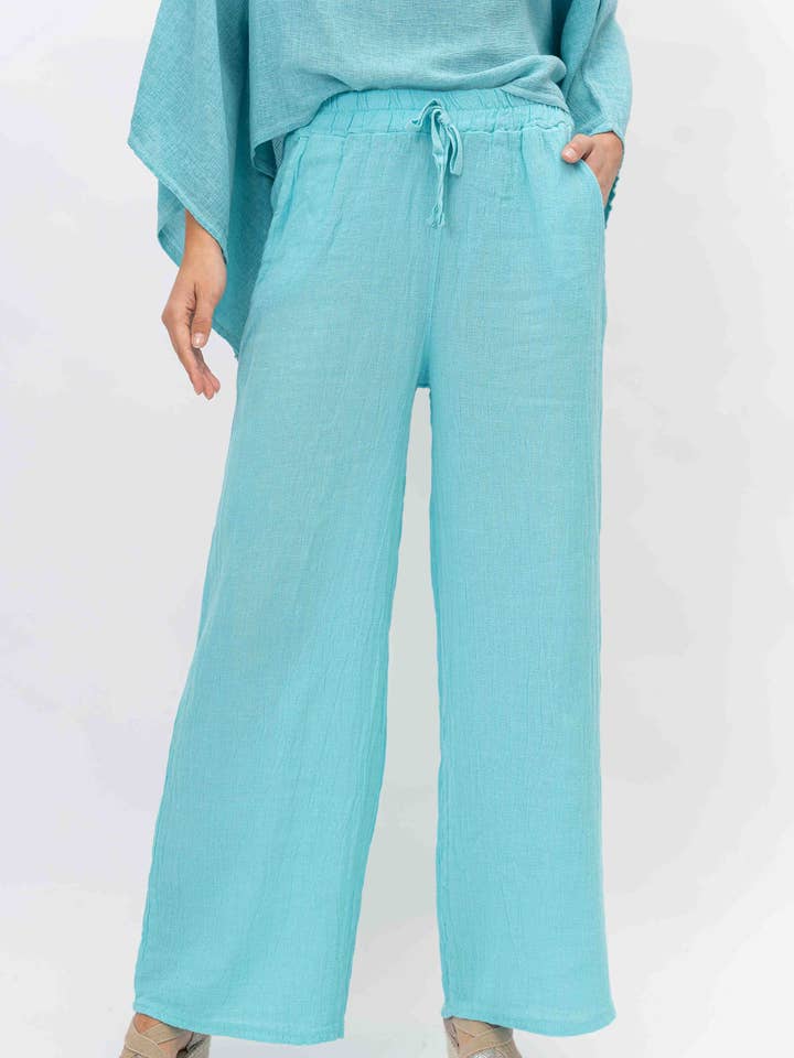 Mesh Palazzo Pant for wholesale by Look Mode Usa
