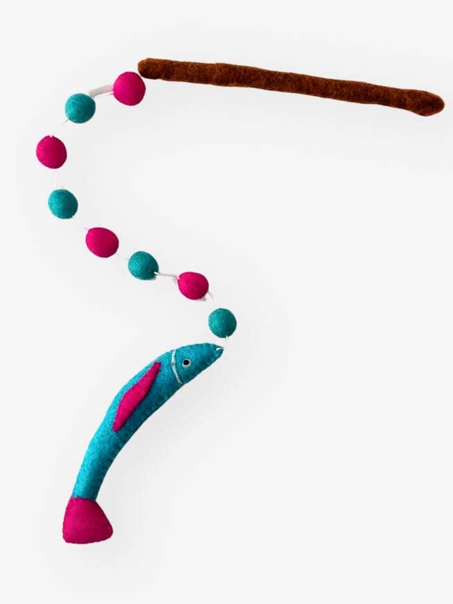 Felt Cat Toy, Sardine for wholesale by Ganesh Himal Trading