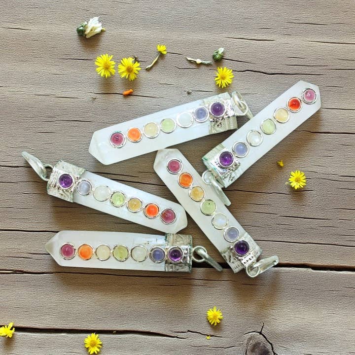 Earths Elements Wholesale - Wholesale Individual Charm/Pendant - Point Pendant - Chakra Selenite