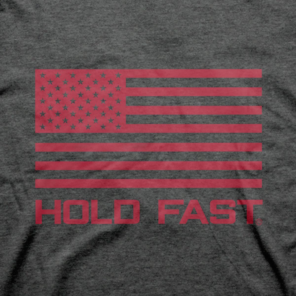 Charcoal Heather HOLD FAST Mens T-Shirt We The People Flag for wholesale on Faire3