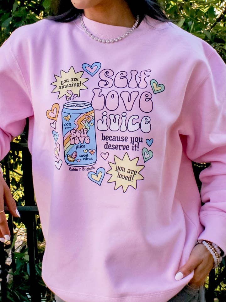 Self Love Juice Sweatshirt for wholesale by Cabin 7 Originals