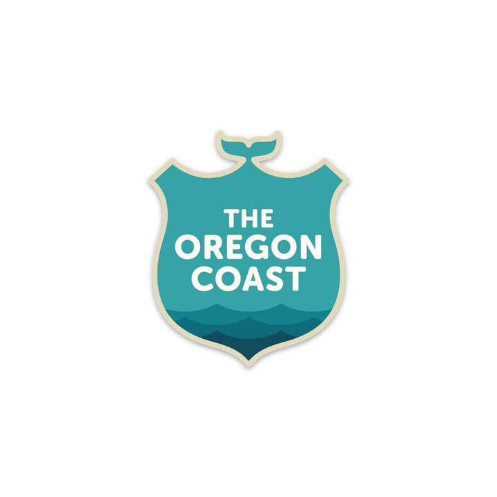 The Oregon Coast, Official Logo Sticker for wholesale by Patchmarks