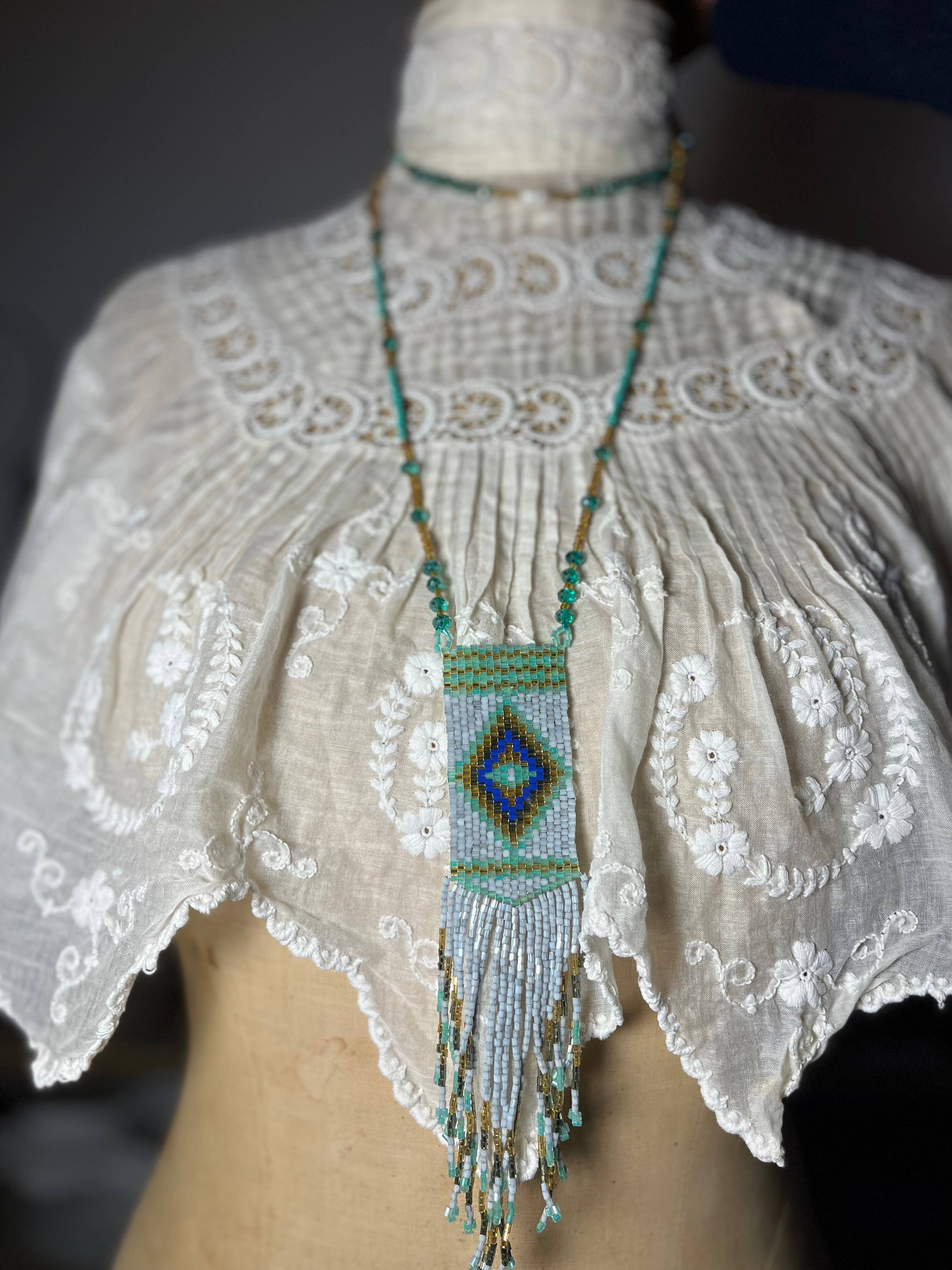 Flora Jane Paris - Wholesale Y-Neck/Lariat Necklace - DOUBLE ROW INDIAN PEARL NECKLACE17