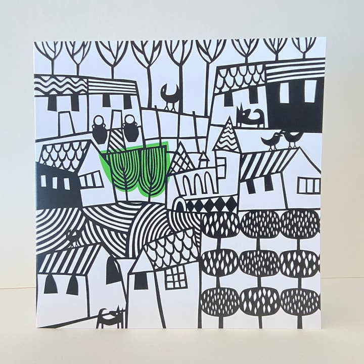 Two Dogs Card for wholesale by Caroline Rees