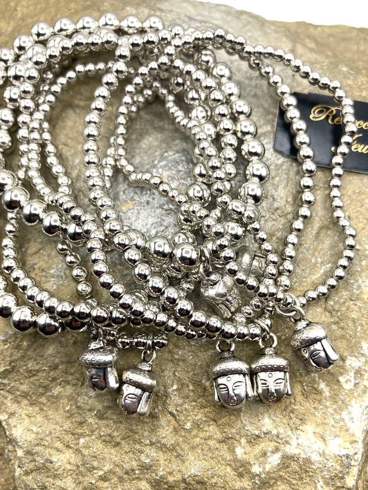 Boho Beaded Buddha Bracelet Set for wholesale by Rebecca Ray Jewelry