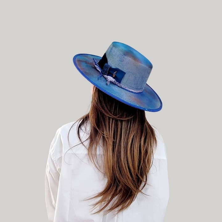 VINTAGE Sombrero náutico PAKI de estilo vintage en gamuza de poliéster de venta al por mayor en Faire