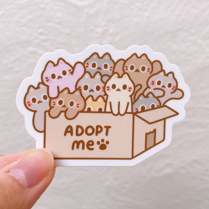 Adopt Me Cats Sticker for wholesale by StickyRiceCo