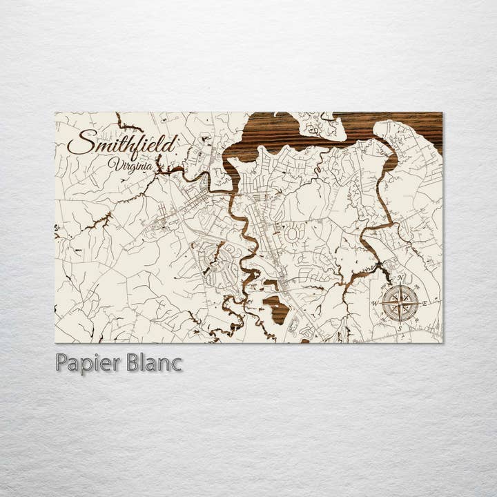 Fire and Pine Wood Maps - Wholesale Map - Virginia: Smithfield Street Map