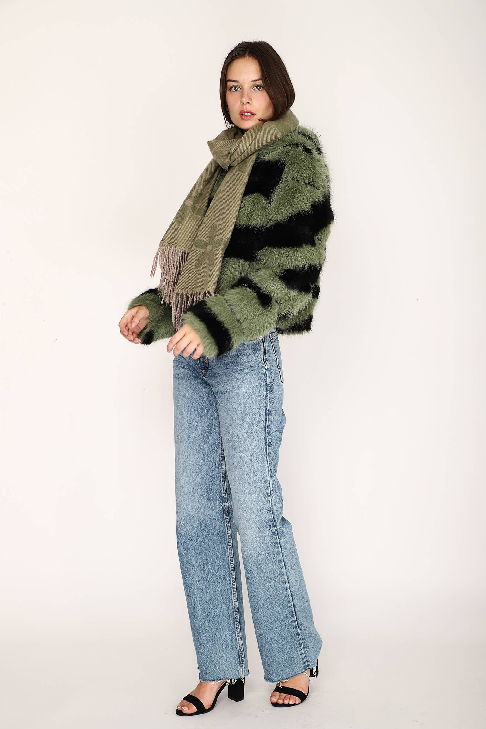 JAMILLA - Wholesale Fur/Faux Fur Coat - Women's - GIACCA ECOPELLICCA YV04426