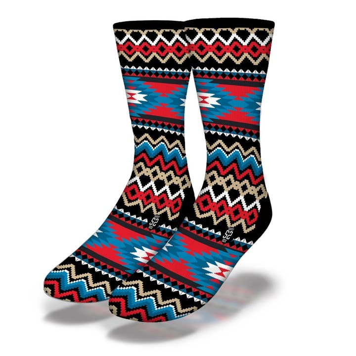 Native Pattern 2 Socks for wholesale by Savvy Sox