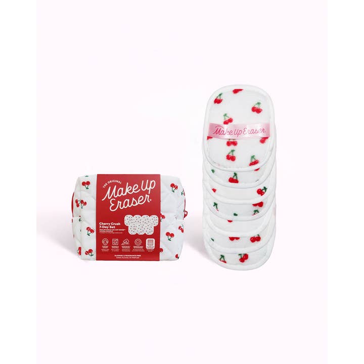 MakeUp Eraser – wholesale Sminkborttagning – Cherry Crush 7-dagarsset & Sminkväska Presentset