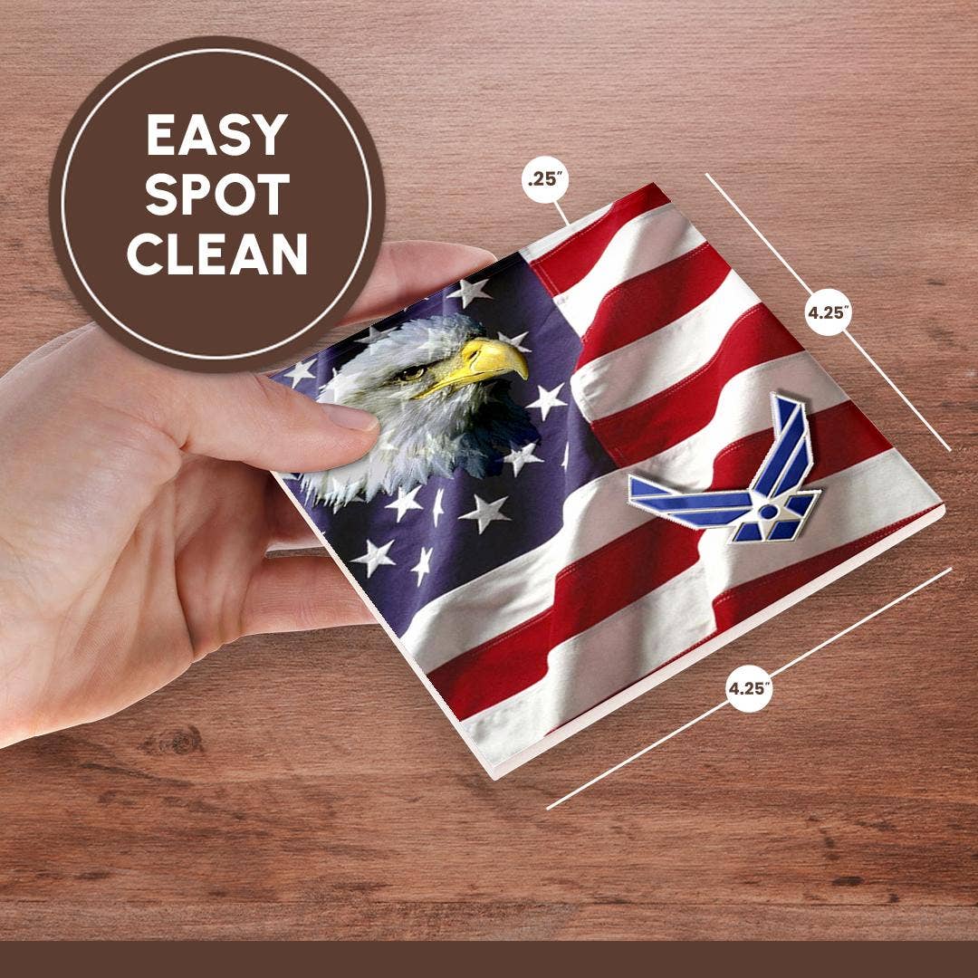 3dRose - Vendita all'ingrosso Sottobicchiere - 3dRose, Aeronautica Militare USAF, Sottobicchiere6