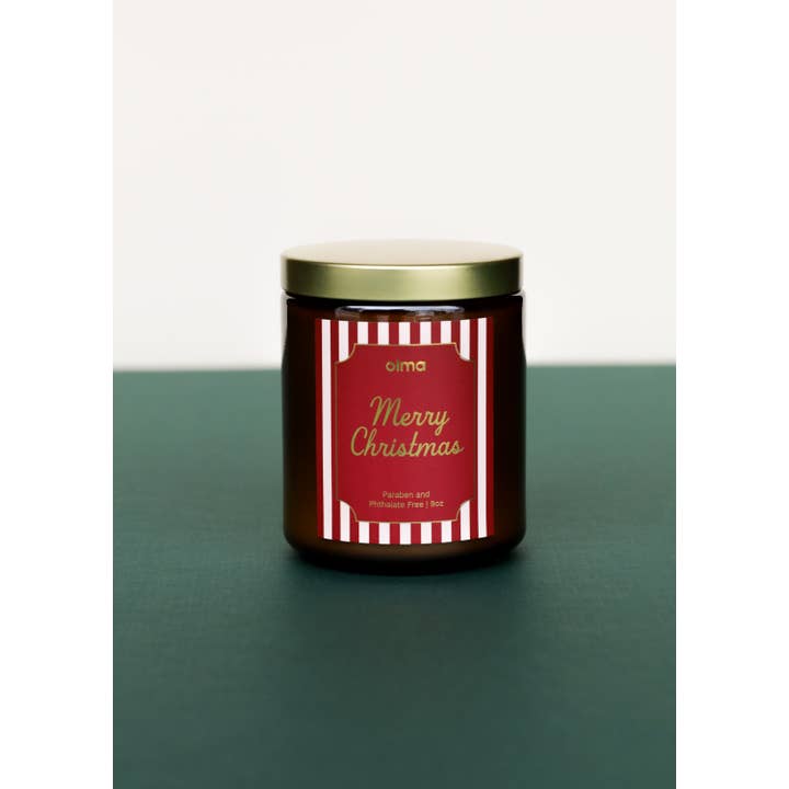 JaxKelly Candles - Wholesale Jar/Filled Candle - Merry Christmas - Holiday Christmas Candle - 9oz Amber4