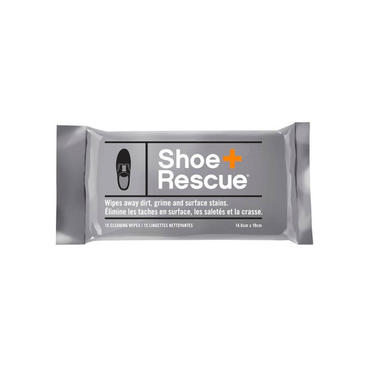 ShoeRescue All-Natural Shoe Cleaning Wipes Resealable Pouch for wholesale by Natural Shoe Care by BootRescue
