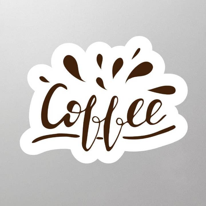 Kaffe klistermärke för wholesale av GraffMerch.com