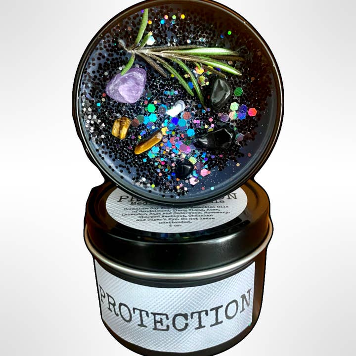 Raven’s Hearth - Wholesale Travel Candles - Protection Candle | Sandalwood & Lavender | Vegan
