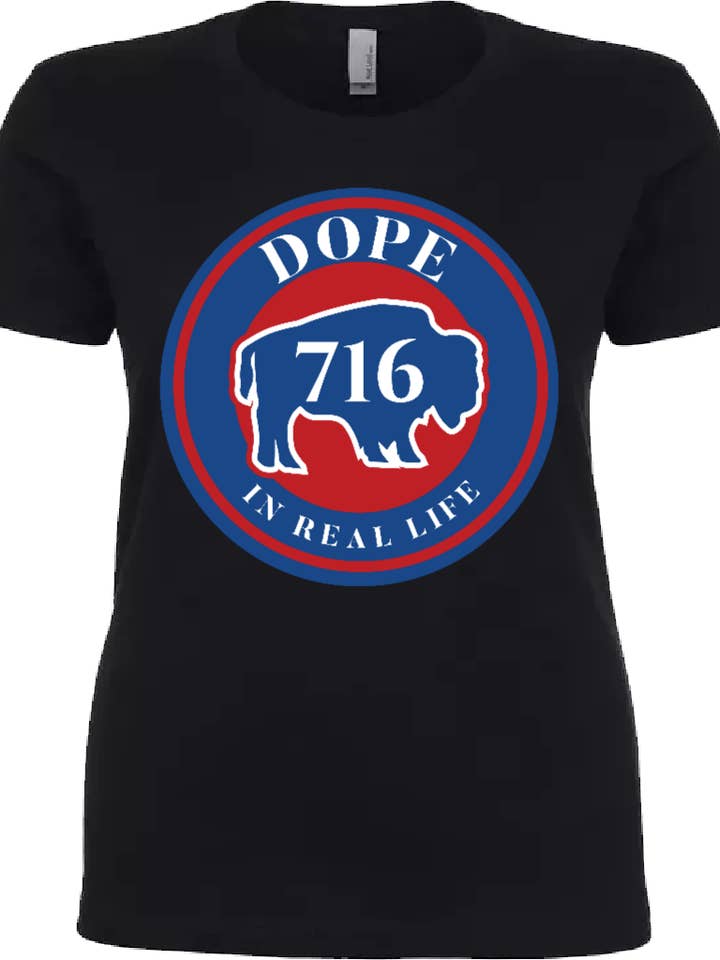 716 DOPE LADIES BLACK TSHIRT for engroshandel hos Dope In Real Life