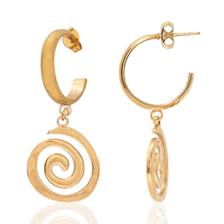 Créoles Astrid pour la vente par A Weathered Penny Jewellery