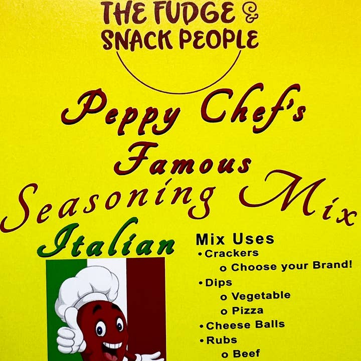 Peppy Chef’s Famous Italian Seasoning Mix for wholesale by The Fudge & Snack People - Lorie's Fudge