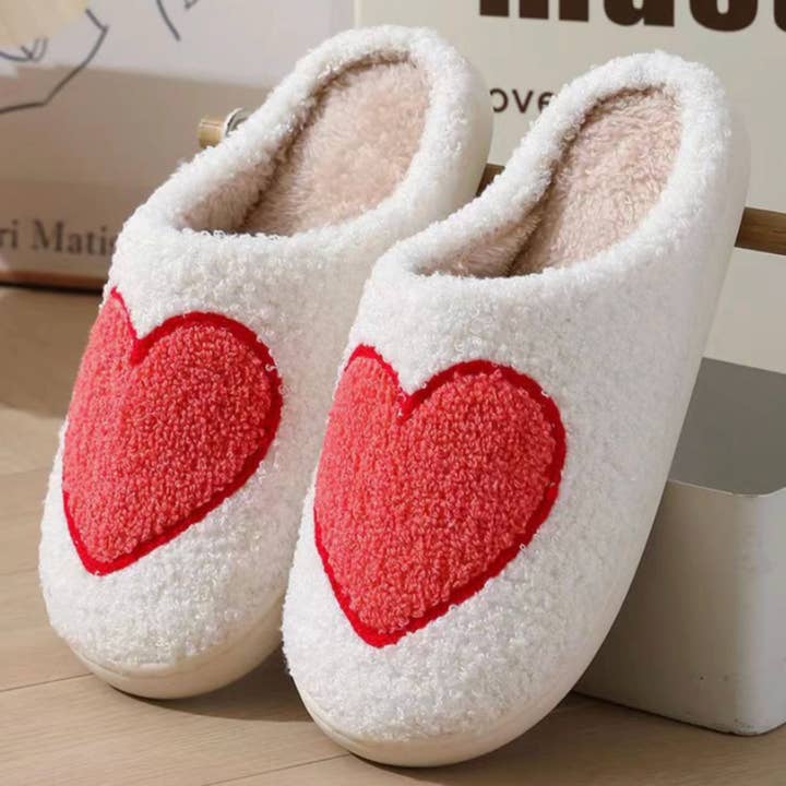 Valentine's Day Red Big Heart Slippers (HARA) for wholesale by LoveLina