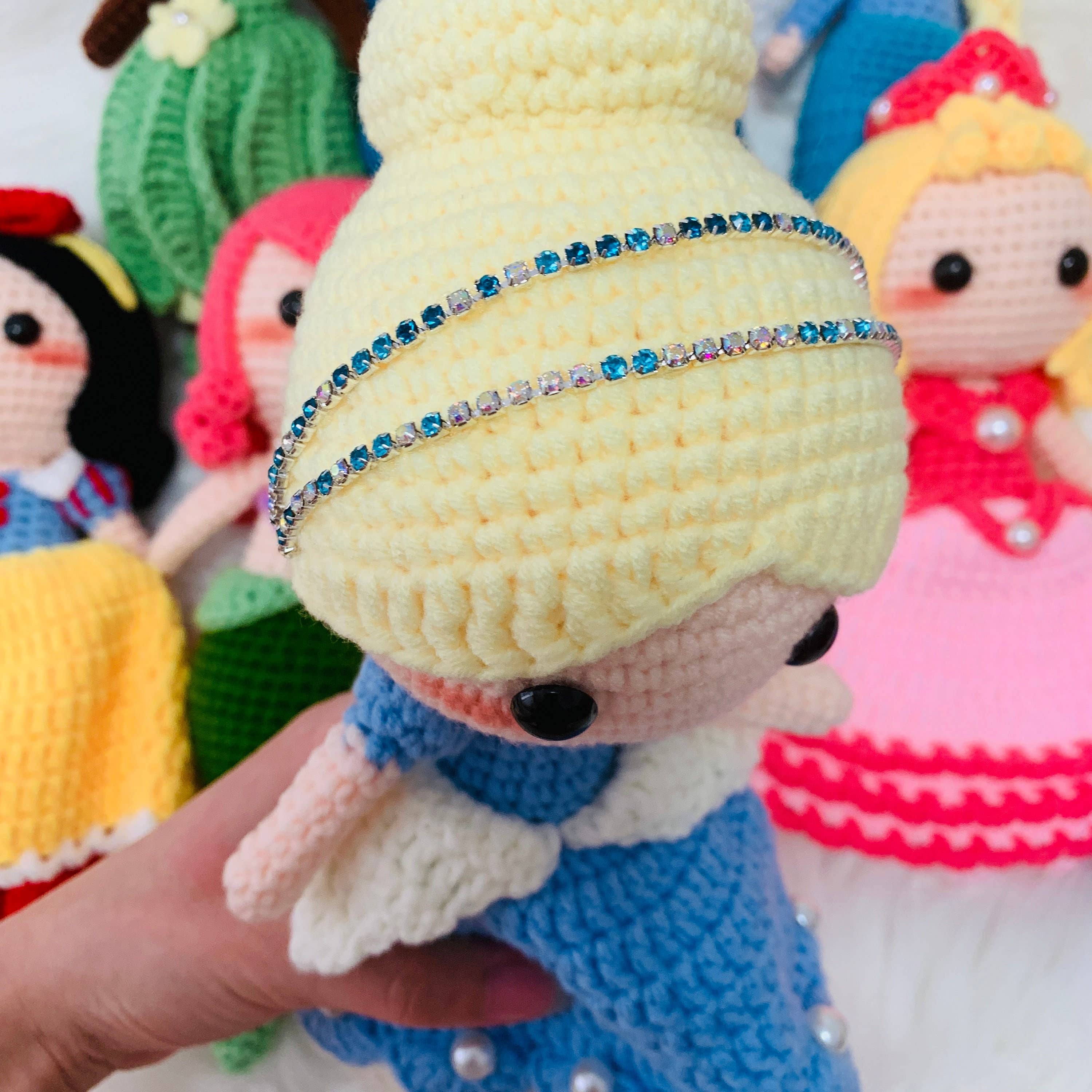 Anh2 LTD - Wholesale Doll - Kids - Crochet Cute Crochet Princess Doll, Handmade Amigurumi Doll7