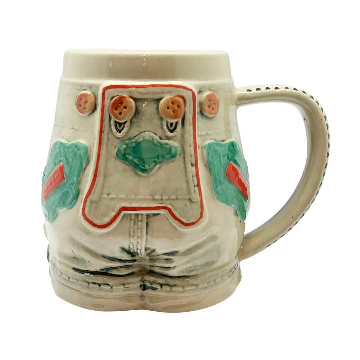 Lederhosen Ceramic German Beer Stein for wholesale by European Heritage Gifts