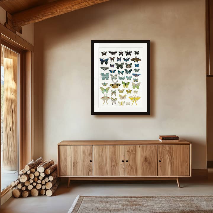 Impression d'art | Décoration murale en forme de papillon | BUTTERFLIES (DUSK) pour la vente par Dolan Geiman