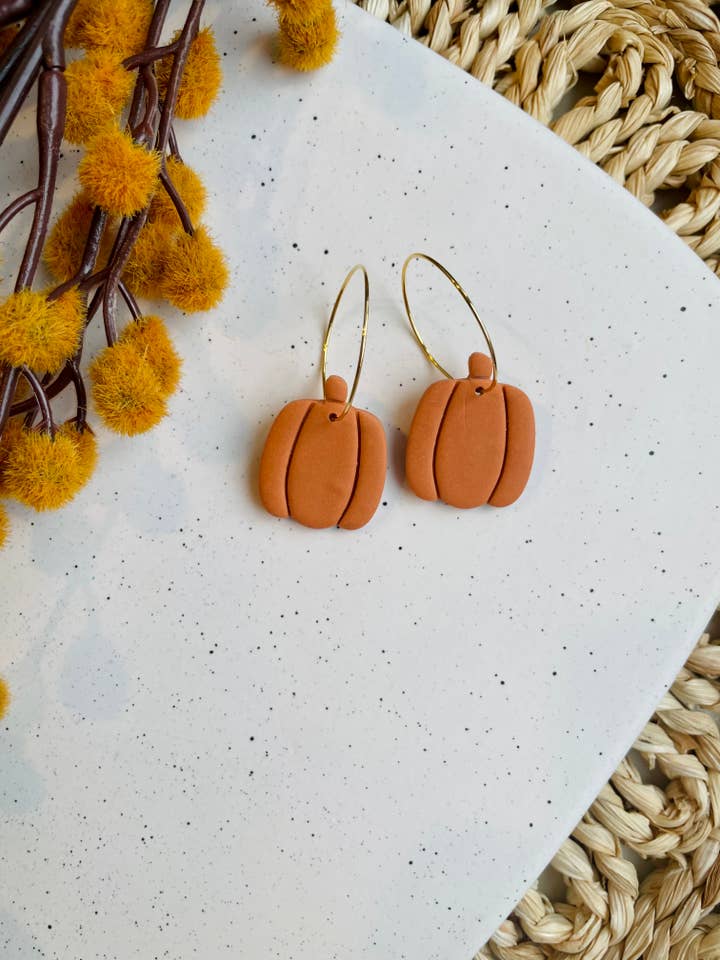 Pumpkin Hoops for wholesale by Joyful Leigh Designed