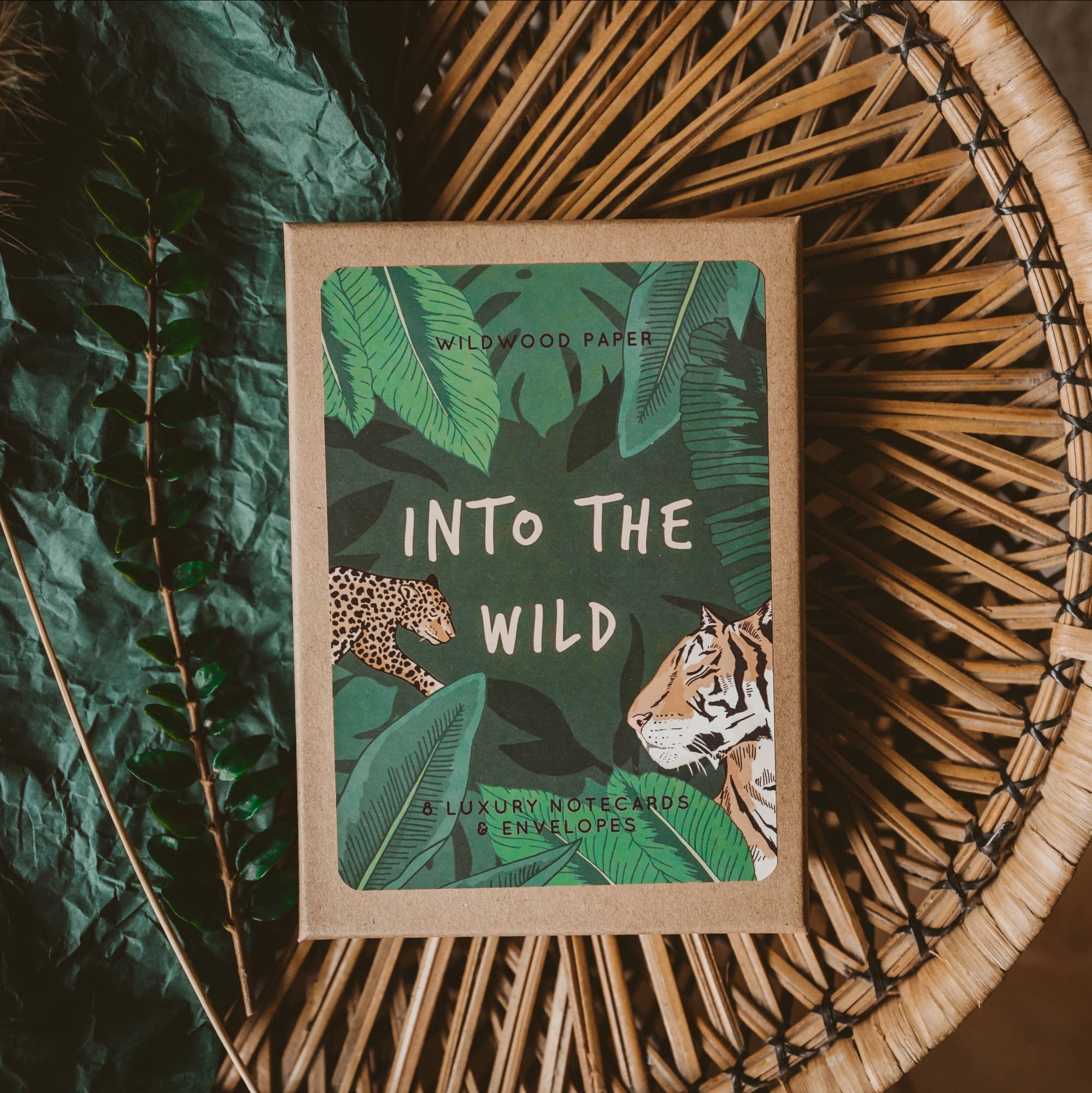 Wildwood Paper – wholesale Stationery/notecard set – Into The Wild Jungle Themed Birthday Notecard Boxed Gift Set1