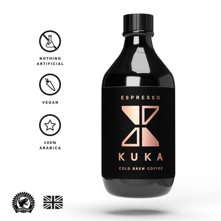 Kuka Coffee – wholesale Iced Coffee/Cold Brew – BIGGIE 500ml Espresso Strength Cold Brew Coffee