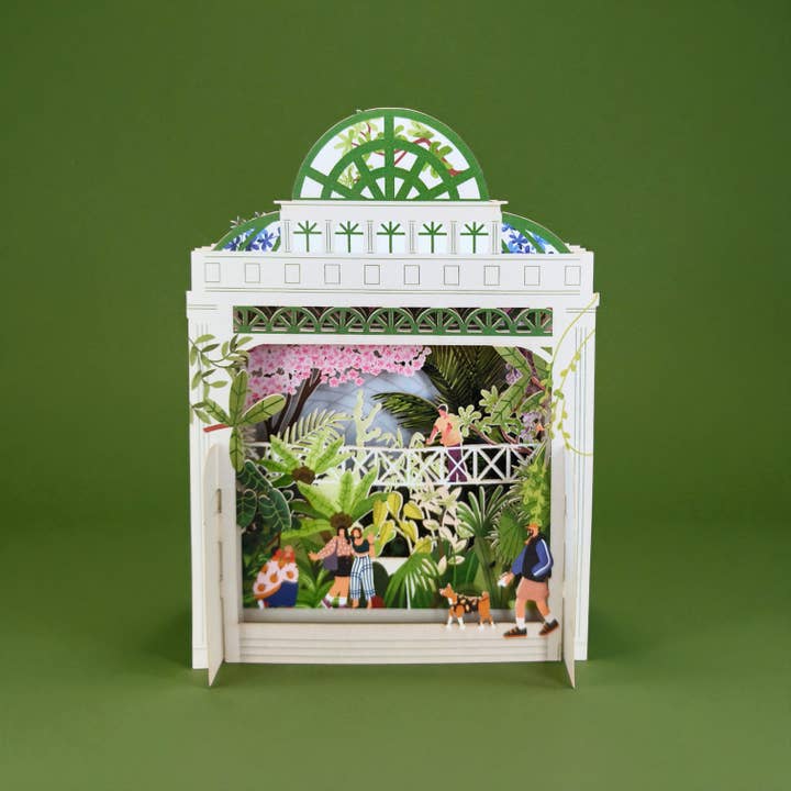 Miniature World pop up card - Botanic garden for wholesale by Alljoy Design