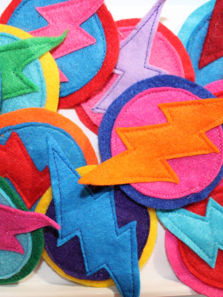 Superhero Badges for wholesale by The Flat Of Kat