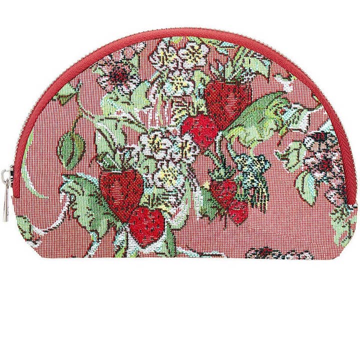 Wild Strawberry de Claire Louise Designs - Trousse à cosmétiques pour la vente par Signare Tapestry