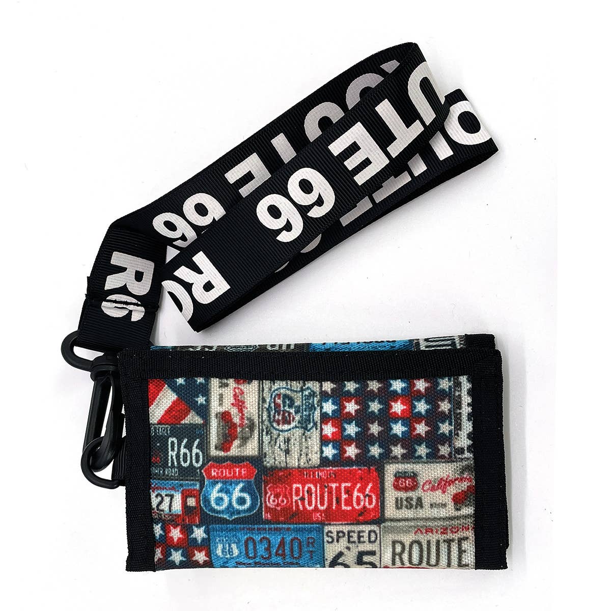 COMECO INC - Wholesale Portemonnee - Uniseks - Route 66 Grafische Portemonnee met Lanyard2