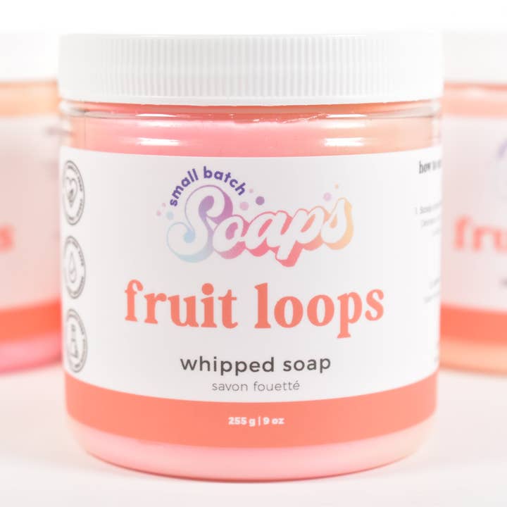 Fruit Loops Whipped Soap for wholesale by Small Batch Soaps