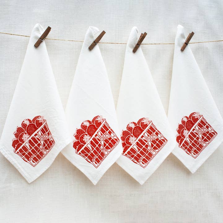 Strawberry Napkin Set for wholesale by Tina Produce