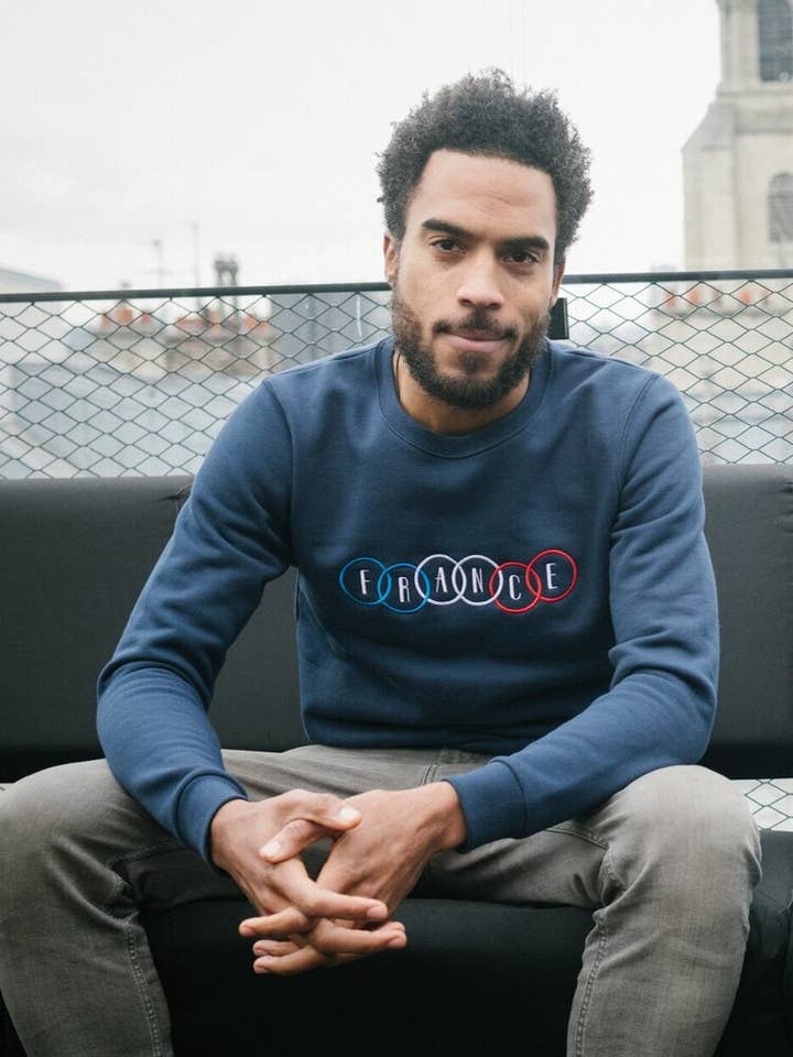 L'Athlétique - Blue Unisex Sweatshirt for wholesale by FRANCE XXI