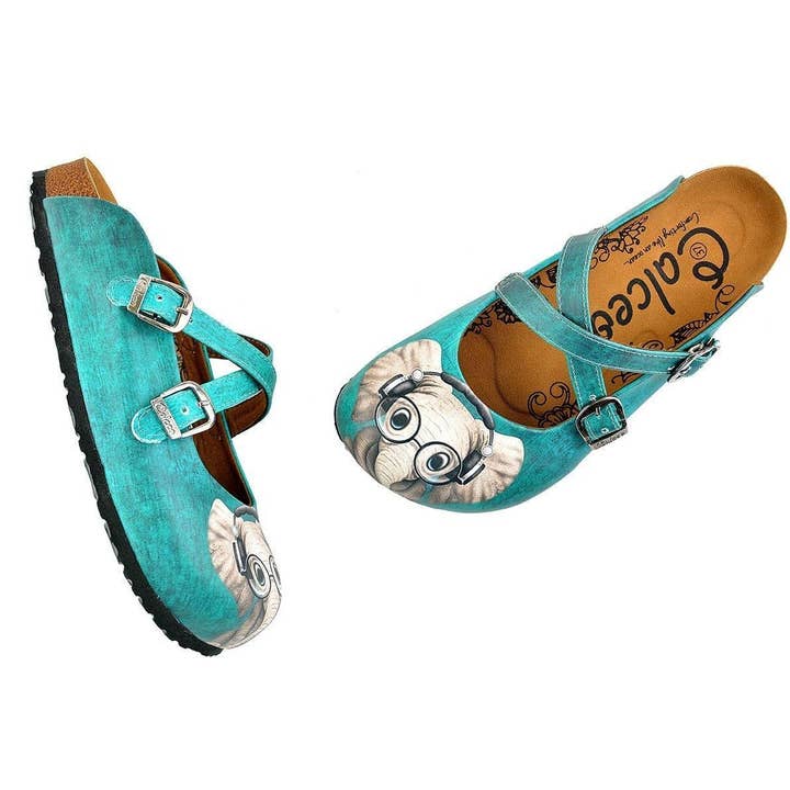 Goby - Wholesale Clogs - Women's - Teal Elephant Clogs WCAL1402