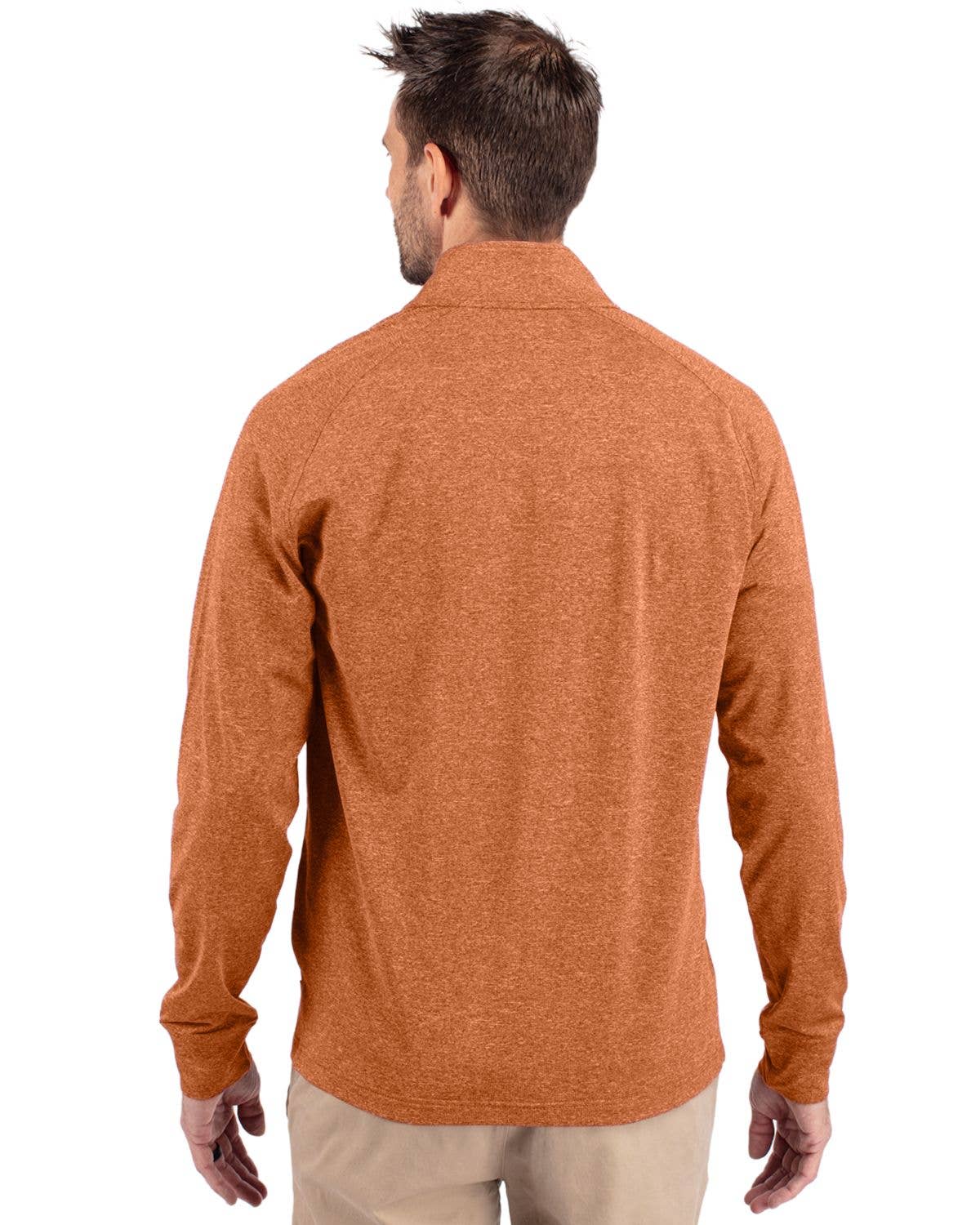 Cutter & Buck - Wholesale Sweatshirt - Men's - Cutter & Buck Adapt Eco Knit Heather Mens 1/4 Zip Pullover25